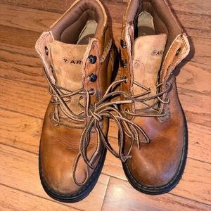 Ariat Men's Brown Leather Lace-Up Boots Sz 7.5